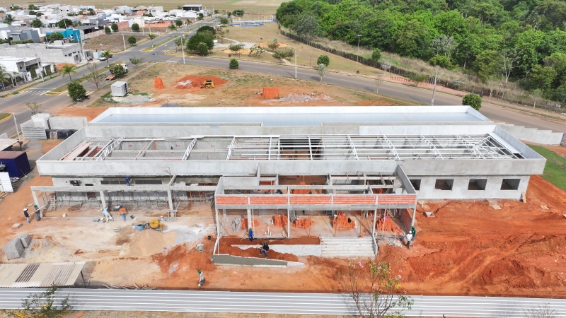 UBS Parque das Araras: Obras de construção chegam a quase 40% do projeto