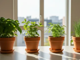 vazos no apartamento