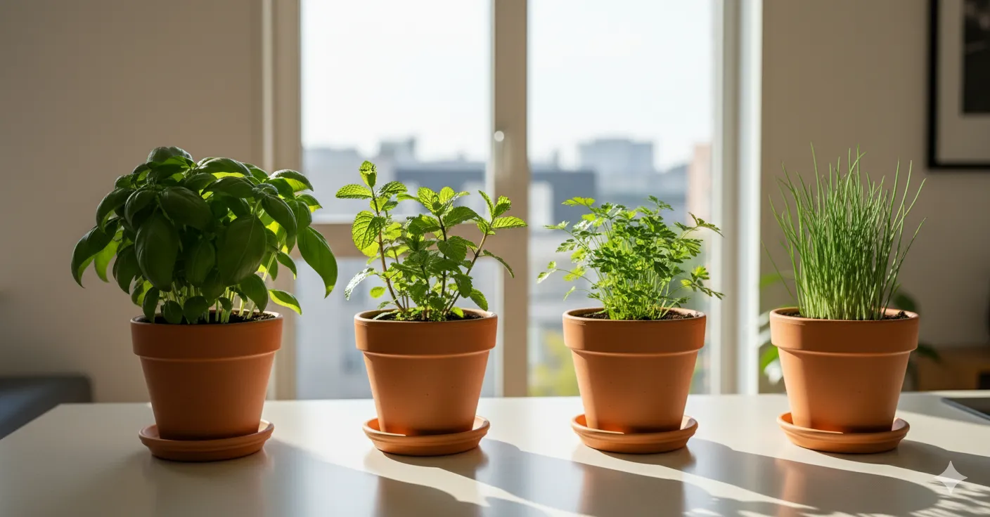 vazos no apartamento