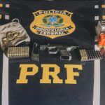 PRF apreende arsenal e drogas em caminhonete durante abordagem em Guarantã do Norte
