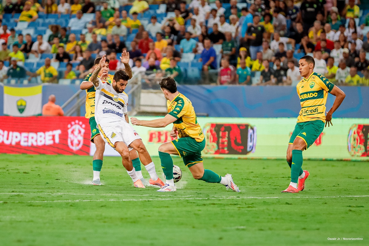 Lance de Cuiabá x Novorizontino. Imagem: Ozzair Junior/Novorizontino