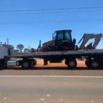 Ação conjunta recupera retroescavadeira roubada em MT