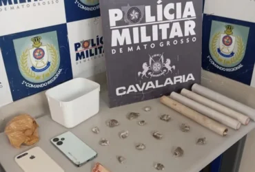 Adolescente é apreendido com drogas pela Cavalaria da PM em Cuiabá