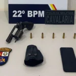 PM prende homem com revólver em Peixoto de Azevedo