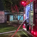 Bombeiros controlam princípio de incêndio em biblioteca de contêiner em Sinop