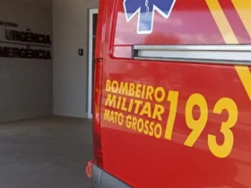 Casal é socorrido após capotamento na BR-364 em Diamantino