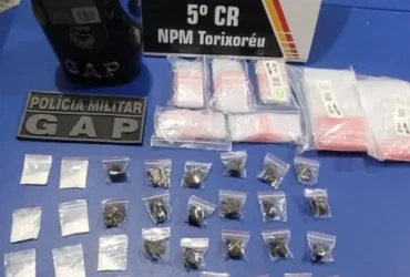 Suspeito de facção é preso com drogas em Torixoréu