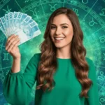 Mulher com dinheiro na mão