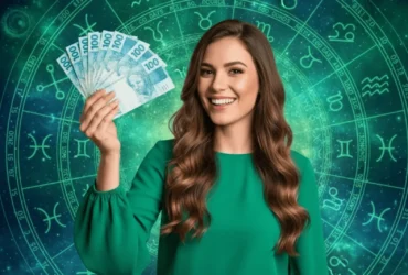 Mulher com dinheiro na mão