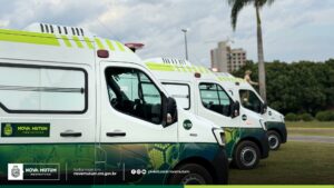 Nova Mutum investe mais de R$ 1,1 milhão e adiciona três novas ambulâncias à frota