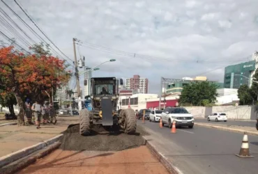 Obras do BRT começam na Avenida XV de Novembro em Cuiabá