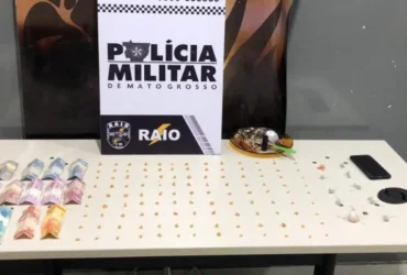 PM apreende 187 porções de drogas e prende dois em Várzea Grande