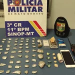 PM prende faccionados e apreende drogas em Sinop
