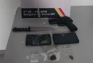 PM frustra roubo e prende dois faccionados em Tangará da Serra