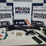 Três presos por homicídio e armas em Cáceres