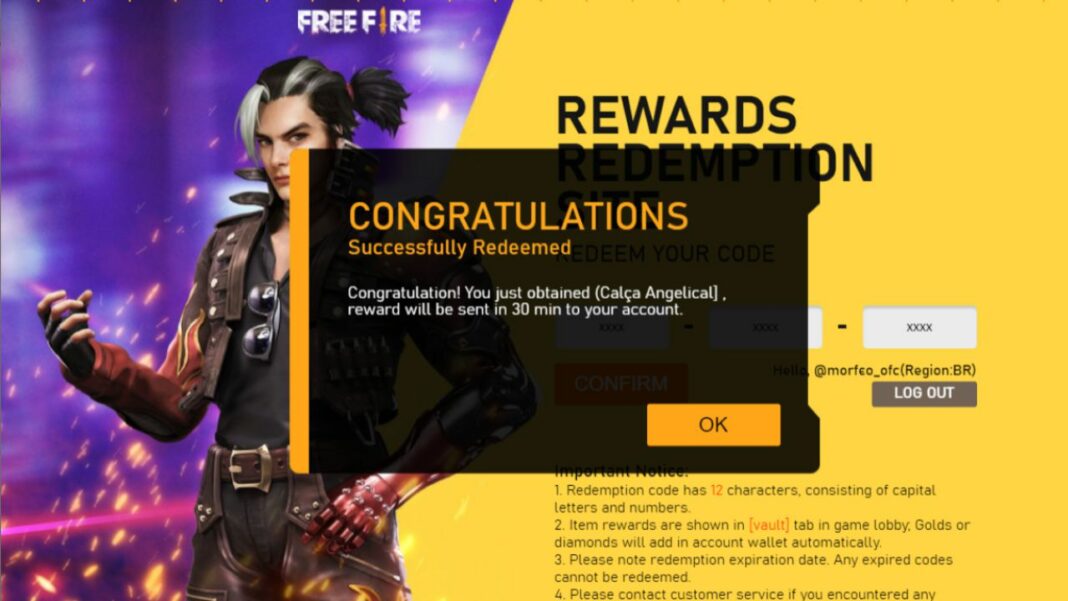 Recarregar códigos free fire - Divulgação:Garena