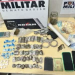 Rotam prende homem por tráfico em Cuiabá com drogas e simulacro