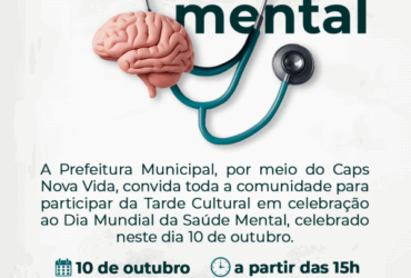 Sorriso celebra o Dia Mundial da Saude Mental -CenárioMT