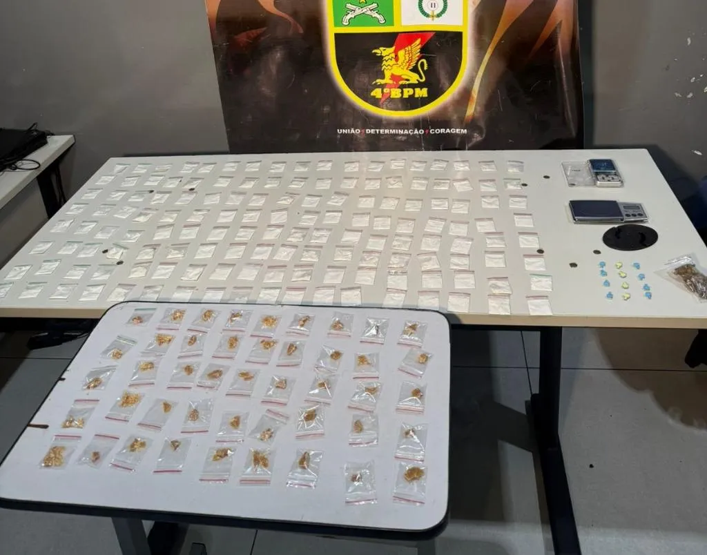 Três suspeitos de facção presos com drogas em Várzea Grande