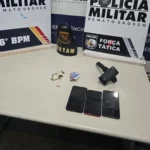 Trio é preso por tentativa de homicídio e tráfico em Cáceres