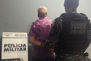 Suspeito foi localizado pela equipe na Rua Garapeiras, no bairro Parque do Sol, e encaminhado à delegacia sem apresentar lesões corporais.