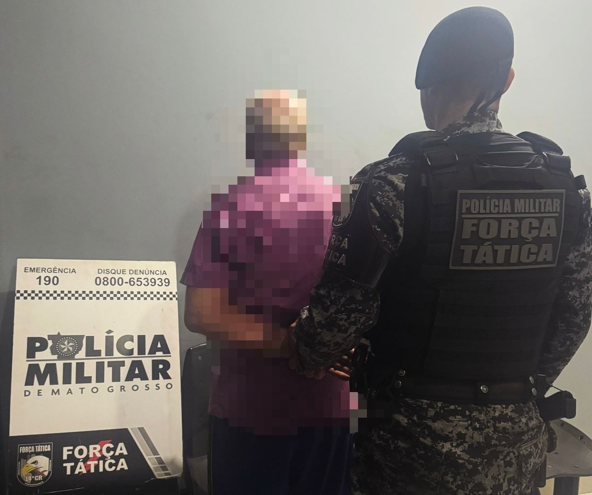 Suspeito foi localizado pela equipe na Rua Garapeiras, no bairro Parque do Sol, e encaminhado à delegacia sem apresentar lesões corporais.