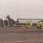 Motorista goiano de 48 anos morre em grave colisão entre carretas na BR-163 em Nova Mutum