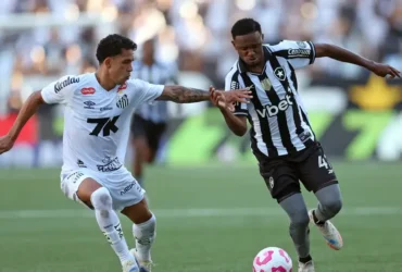 Botafogo empata com Santos e mantém vantagem no G-6 do Brasileirão