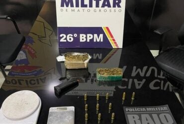 Polícia Militar encontrou porções de maconha e balanças de precisão no imóvel onde a vítima foi socorrida; caso é investigado como homicídio e tráfico de drogas