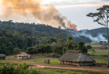 Incêndio atinge casa tradicional Enawenê-nawê e mobiliza aldeia em Juína