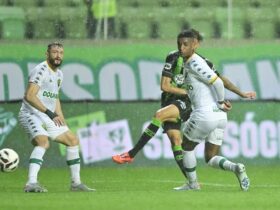 Lance de América-MG x Cuiabá. Imagem: Mourão Panda/América-MG