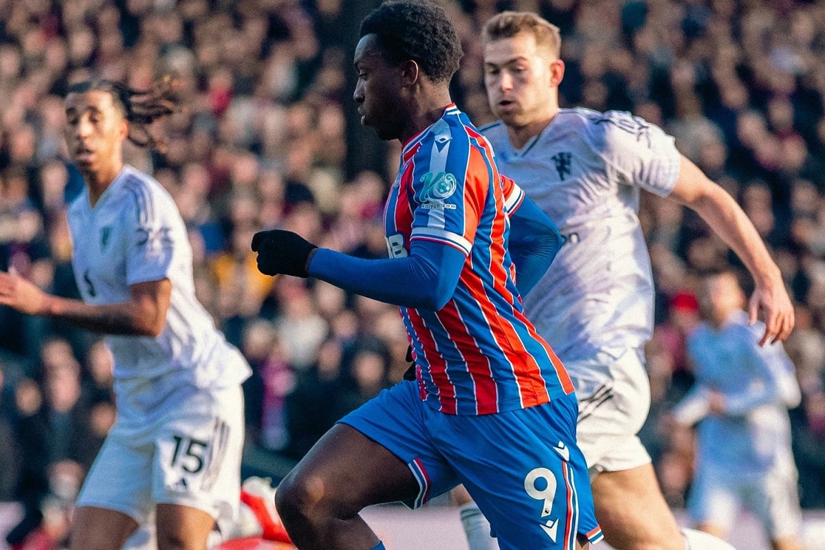 Lance de Crystal Palace x Manchester United. Imagem: Divulgação Crystal Palace
