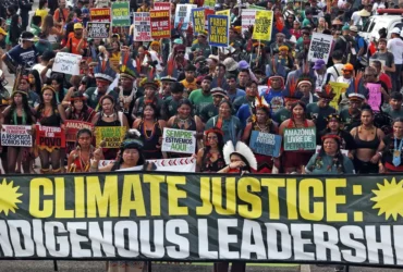 Indígenas marcham em Belém por avanços nas demarcações