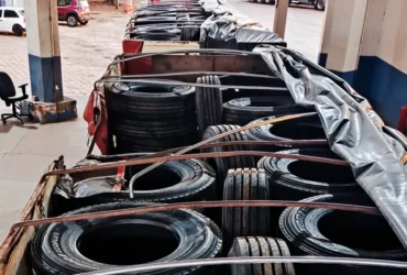 Sefaz retém carga de 312 pneus sem nota fiscal em Rondonópolis