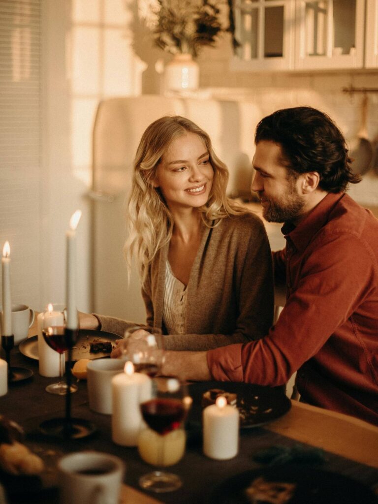 Casal representando Touro e Virgem