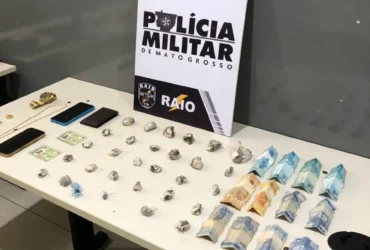 Companhia Raio prende dupla com drogas em Várzea Grande