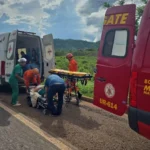 Bombeiros atendem vítima de acidente na BR-158 em Confresa