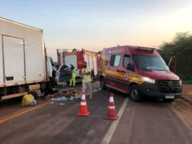 Resgate na BR-163 mobiliza Bombeiros após acidente grave