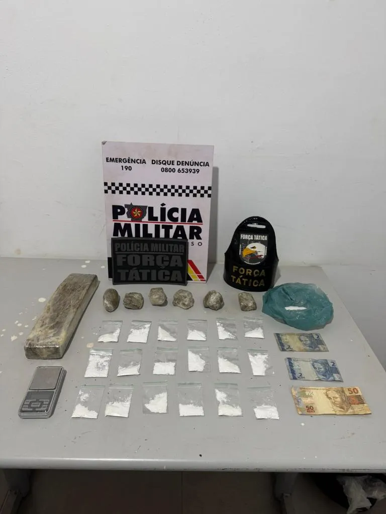 Força Tática prende faccionado em ação de drogas