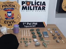 Jovem de 19 anos foi detido com cocaína, pasta-base e maconha; quarto usado pelo irmão também continha entorpecentes