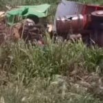 Acidente ocorreu entre Matupá e Guarantã do Norte; caminhonete invadiu pista contrária e bateu de frente com carreta carregada de milho