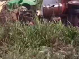 Acidente ocorreu entre Matupá e Guarantã do Norte; caminhonete invadiu pista contrária e bateu de frente com carreta carregada de milho