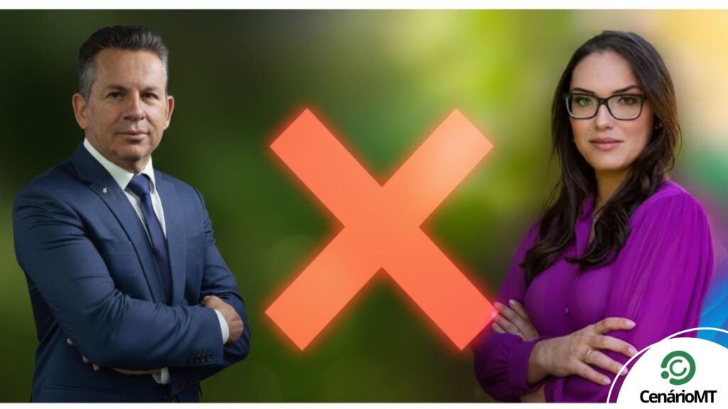 Mauro mendes e Janaina Riva