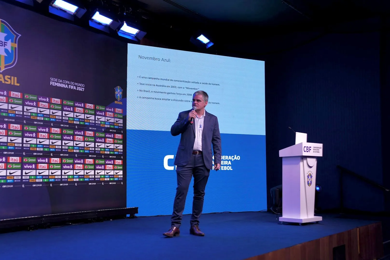 CBF reforça prevenção no Novembro Azul com palestra educativa