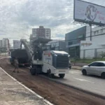 Recuperação do asfalto em Cuiabá avança nos corredores