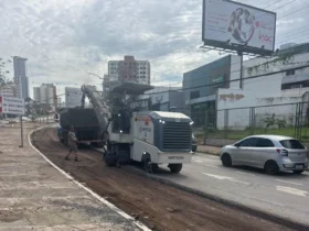 Recuperação do asfalto em Cuiabá avança nos corredores