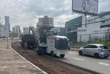 Recuperação do asfalto em Cuiabá avança nos corredores