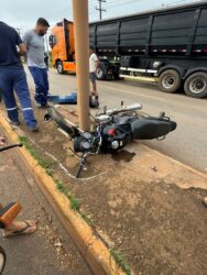 Motociclista de 30 anos morre após colisão contra poste na MT-449, em Lucas do Rio Verde