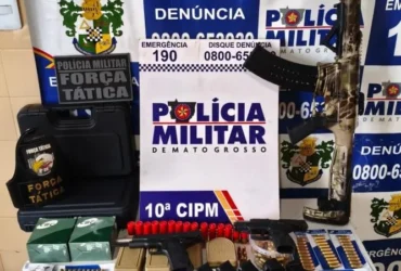 PM prende suspeito por porte ilegal de arma de fogo em Aripuanã