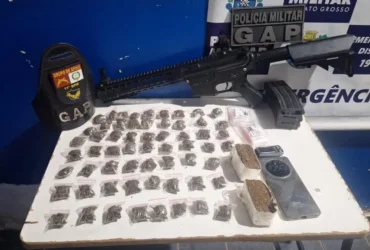 PM prende faccionado por tráfico em Araputanga